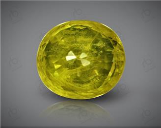 Natural Heated & Treated Yellow Sapphire Certified 4.07 carats (DIN 84659 )